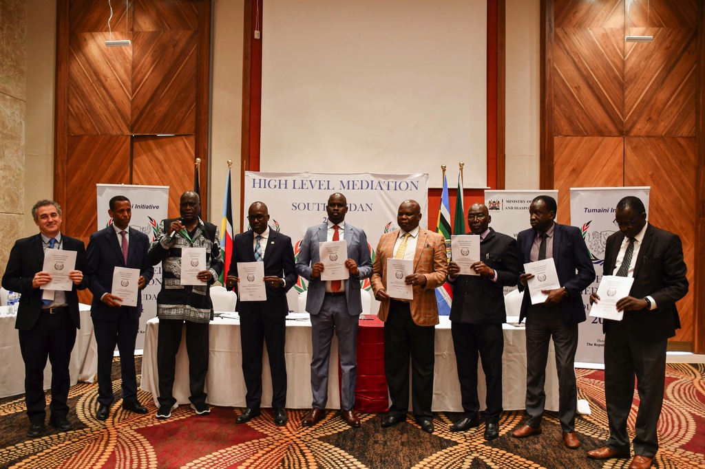 Steps towards peace in South Sudan. 8 protocols signed in Nairobi between government and opposition in South Sudan